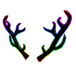 Cartoony Rainbow Antlers