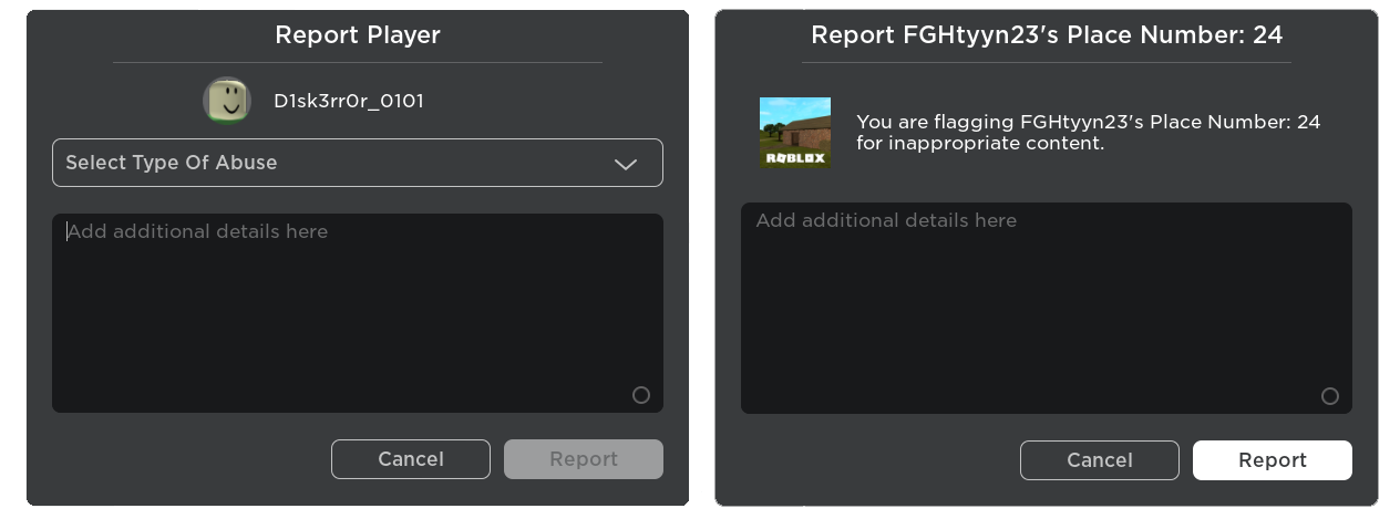 Report Abuse Roblox Wiki Fandom - how to report players on roblox