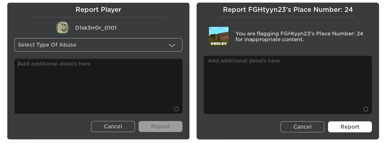 Report Abuse Roblox Wiki Fandom - roblox report hacker