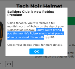 Roblox Premium Roblox Wiki Fandom - how much moeny does roblox make a month