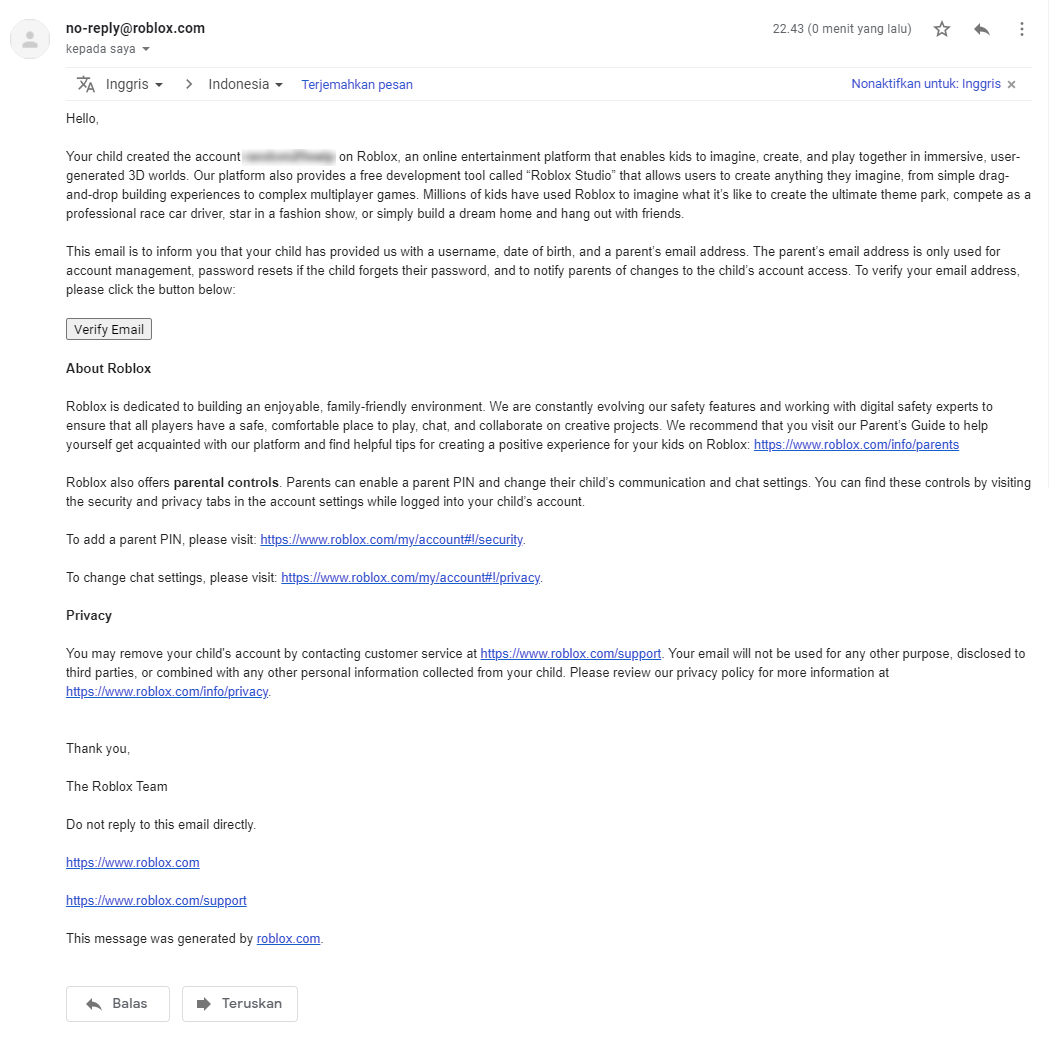 Email Verification Roblox Wiki Fandom - roblox corporation email address