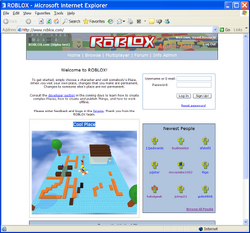 Timeline Of Roblox History 2004 2006 Roblox Wiki Fandom - www.roblox.com homepage
