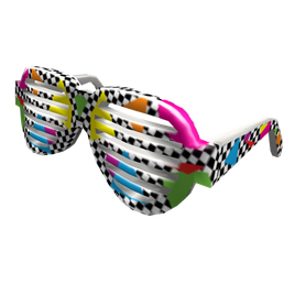 80s Checkerboard Shutter Shades