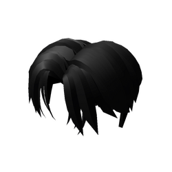 roblox black messy bun code