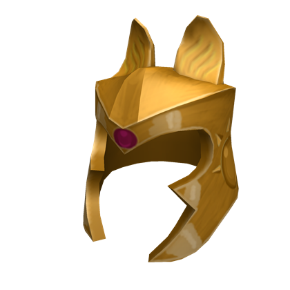 Catalog Gold Cat Warrior Helmet Roblox Wikia Fandom - crown cat roblox