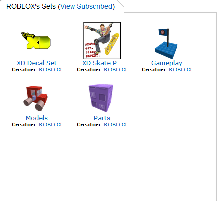 My Sets Roblox Wiki Fandom - roblox catalog models