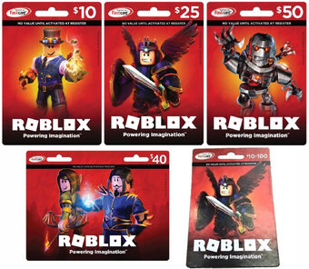 Roblox Card Roblox Wikia Fandom - old roblox gift cards