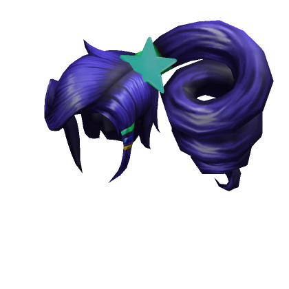 Blue Hair With Bow - Roblox Transparent PNG - 420x420 - Free