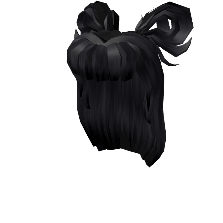 Catalog Black Loose Pigtail Buns Roblox Wikia Fandom - black loose pigtail buns roblox