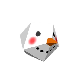 Papercraft Snowman Head