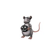 Eerie White Rat