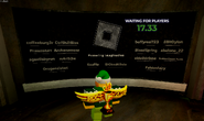 The Games credits (Roblox) seen inside of the hidden room in The Banlands.