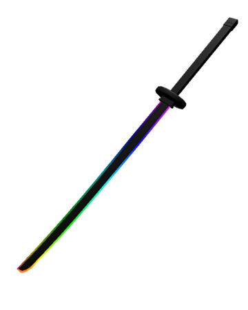 Catalog Cartoony Rainbow Katana Roblox Wikia Fandom - roblox katana waist