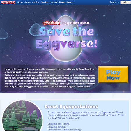 Egg Hunt 2014 Save The Eggverse Roblox Wikia Fandom - roblox events page
