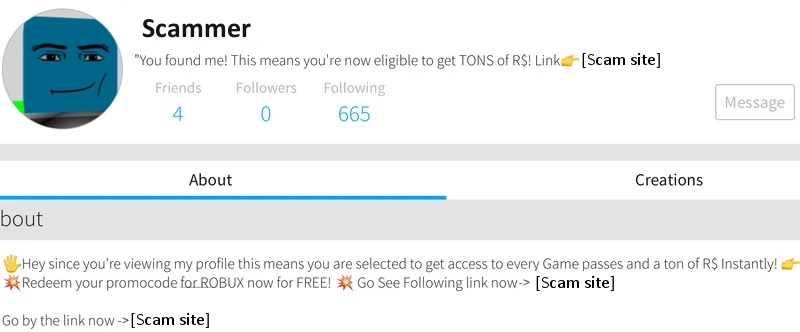 Scam Roblox Wiki Fandom - roblox scam bots join games