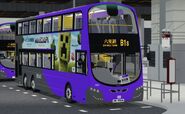 紫荊巴士派出配備Wright Gemini車身的富豪B9TL (UN9504) 行走B1S線