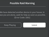Error Code 1001