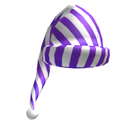 Catalog Purple And White Sleep Cap Roblox Wikia Fandom - 13 cap roblox