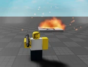 The rocket launcher explosion