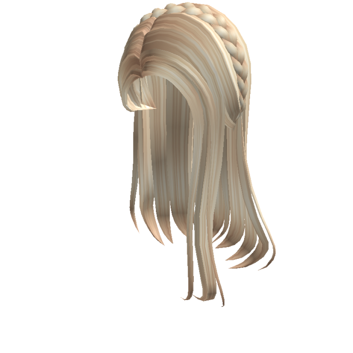 Blonde Straight Hair With Braid Tiara Roblox Wiki Fandom - straight blond hair roblox