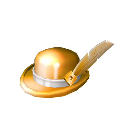 Catalog Golden Roblox Bowler Roblox Wikia Fandom - golden top hat roblox