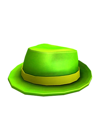 Neon green fedora hat Clearance