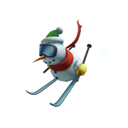 Downhill Snowman Hat