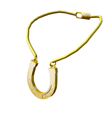 Catalog Golden Horseshoe Necklace Roblox Wikia Fandom - halloween necklace roblox