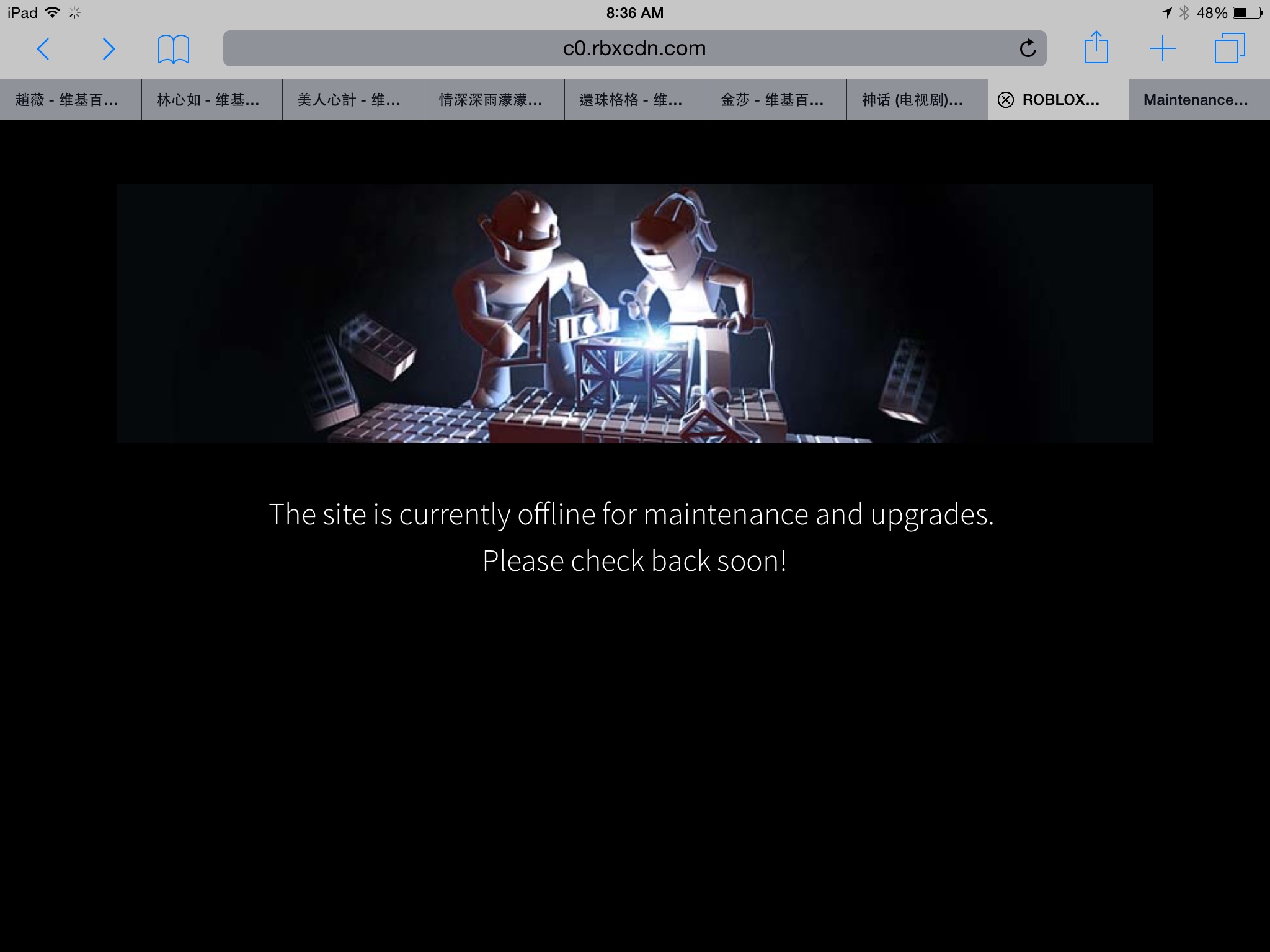 Maintenance Roblox Wiki Fandom - apakah game roblox offline