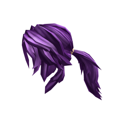Purple Action Ponytail Roblox Wikia Fandom - codes for roblox hair for girls ponytails
