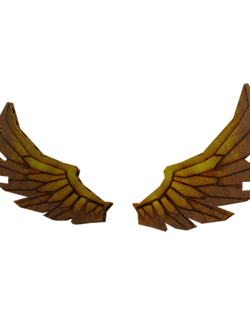 Diy Golden Bloxy Wings Roblox Wiki Fandom - golden wings roblox
