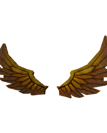 Diy Golden Bloxy Wings Roblox Wiki Fandom - white gold wings roblox