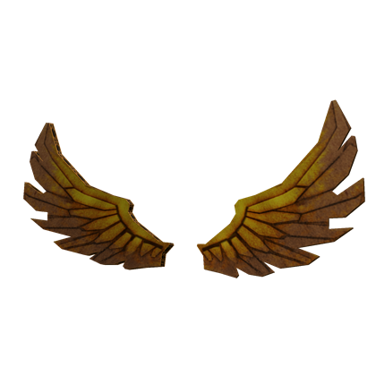 Diy Golden Bloxy Wings Roblox Wiki Fandom - roblox free wings in avatar