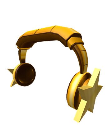 Golden Star Headphones Roblox Wiki Fandom - how to get golden hood roblox