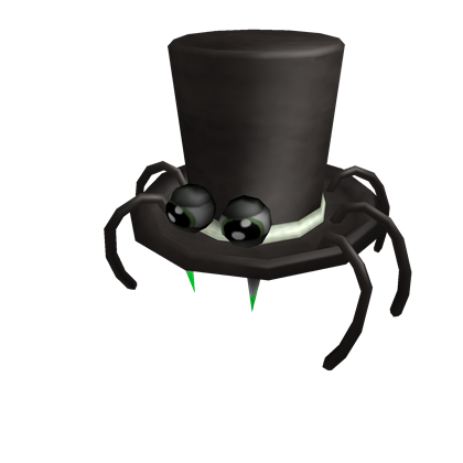 Catalog Spooky Spider Top Hat Roblox Wikia Fandom - creepy roblox catalog items