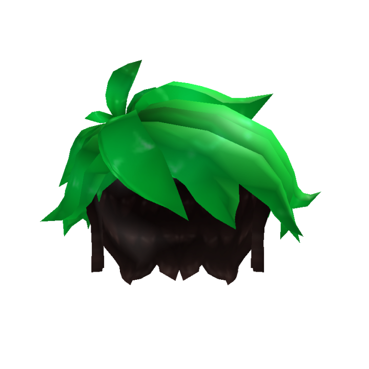 Short Green Split Hair Roblox Wiki Fandom - green hair with bow id roblox