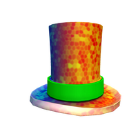 Catalog Omega Rainbow Top Hat Roblox Wikia Fandom - putin on the ritz roblox
