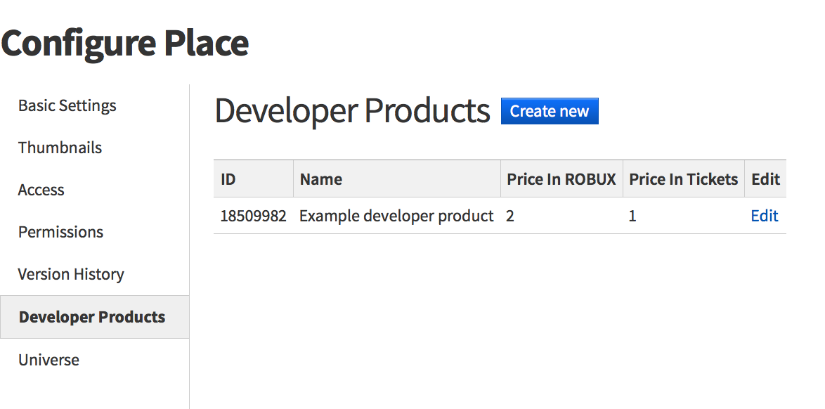 how to make a developer product roblox