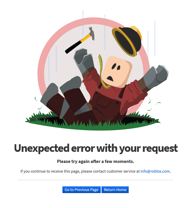 what roblox error code 1001