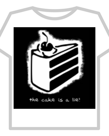 The Cake Is A Lie Roblox Wiki Fandom - static for roblox t shirt