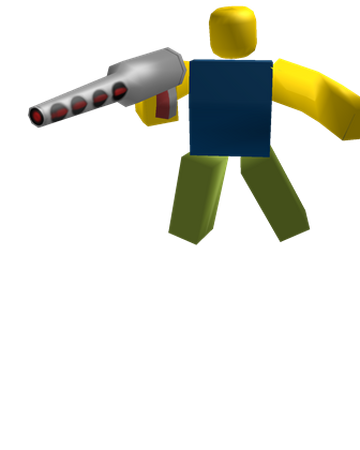 Noob Attack Ray Gun Rumble Roblox Wiki Fandom - transparent roblox character with gun
