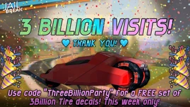 3 Billion Visits