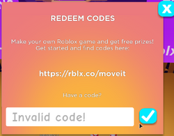 Build It Play It The Island Of Move Roblox Wiki Fandom - codes for comedy roblox