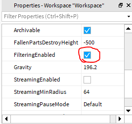 Filteringenabled Roblox Wiki Fandom - roblox filtering enabled update