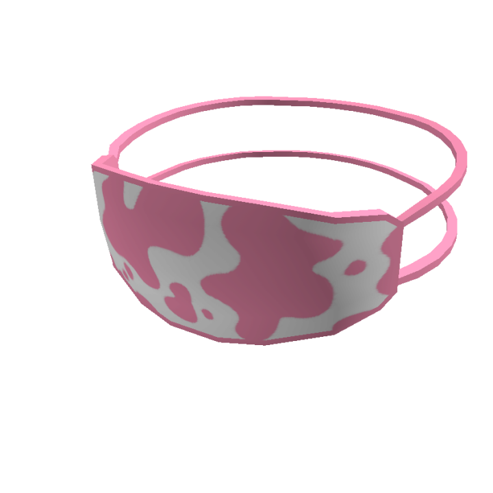 Pink Cow Print Mask Roblox Wiki Fandom - pink cow hat roblox