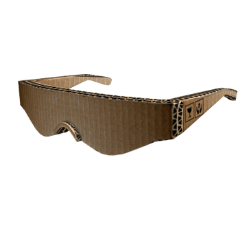 GloFX Paper Cardboard Diffraction Glasses - Black - GloFX.com