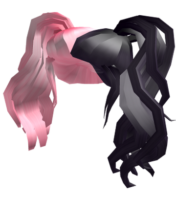 Pink And Black Side Ponytails Roblox Wiki Fandom - pink ponytails roblox