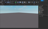 Интерфейс Roblox Studio на MacOS