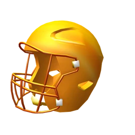 GoldFootballHelm