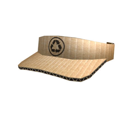 Catalog Recycled Cardboard Visor 2014 Roblox Wikia Fandom - roblox card hats